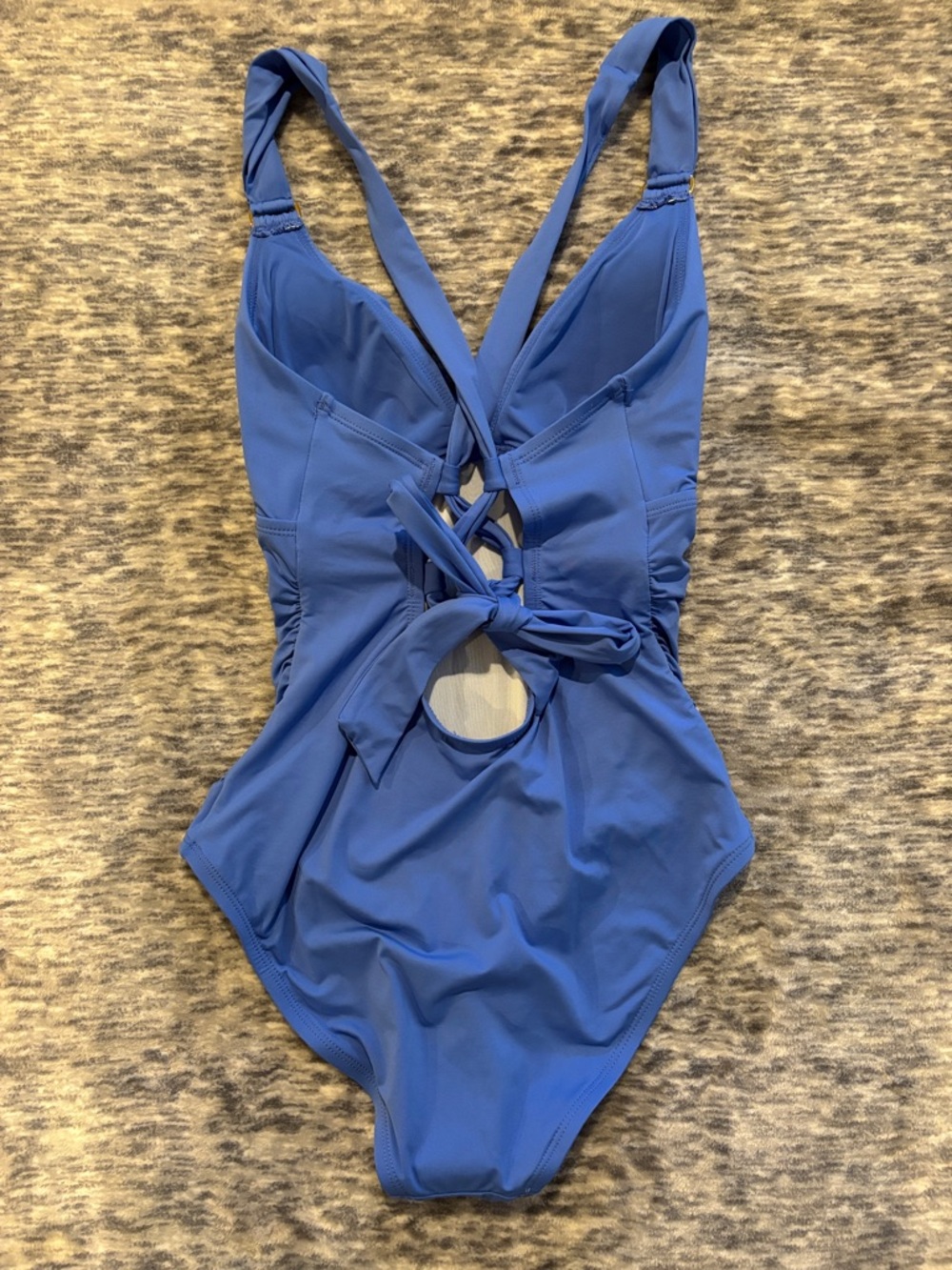 Tommy Bahama Blue One Piece Swimsuit Size 8 NWT Paradiso V-Neck E221 - Picture 3 of 4